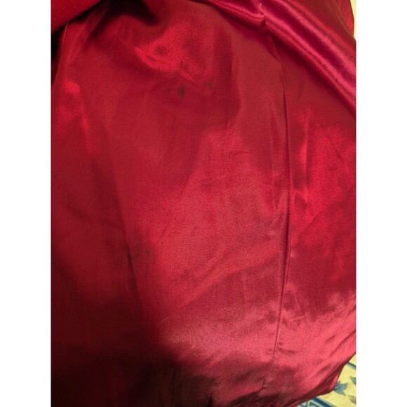 Kristen Blake Vintage Wool Coat Felted Wool Long Dress Coat Red sz 14 - Picture 5 of 6